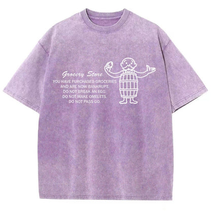 Chance on Eggs Pass Go Vintage Distressed T-shirt