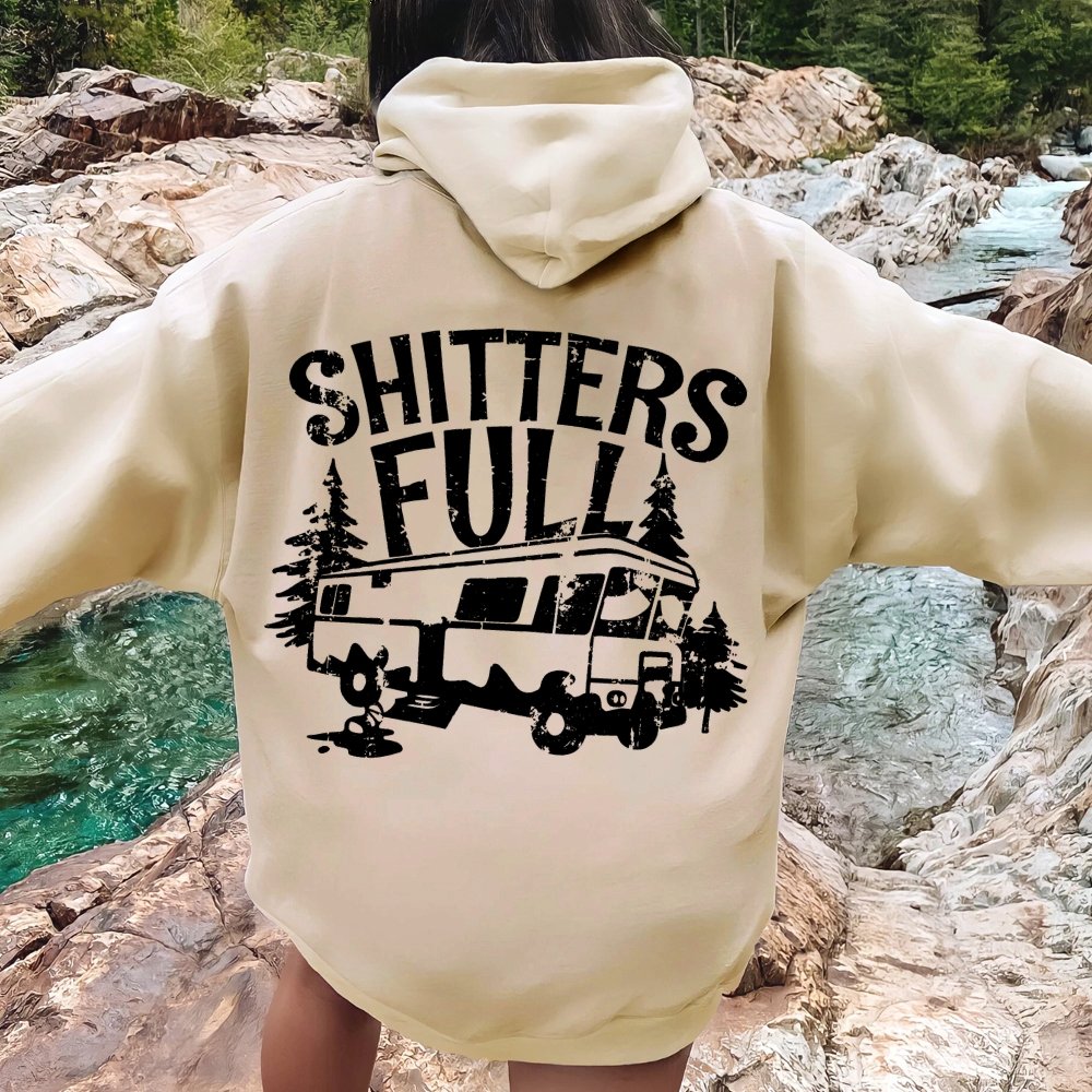 Shitters Full Printed Back Unisex Cotton Hoodie