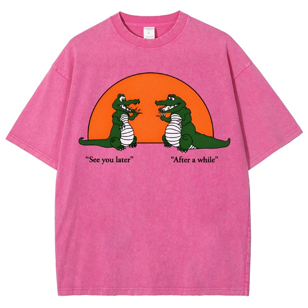 See You Later Alligator Vintage Distressed T-shirt