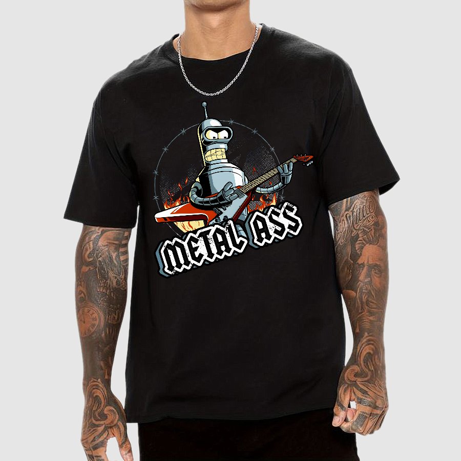 Robot Metal Rock Geek T-Shirt