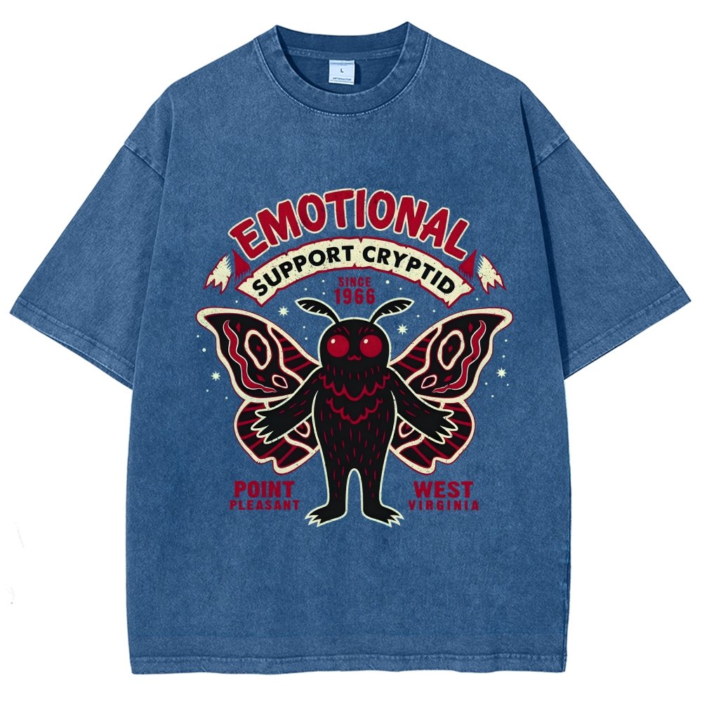 Emotional Support Cryptid Vintage Distressed T-shirt