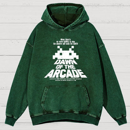 Dawn Of The Arcade Vintage Distressed Hoodie