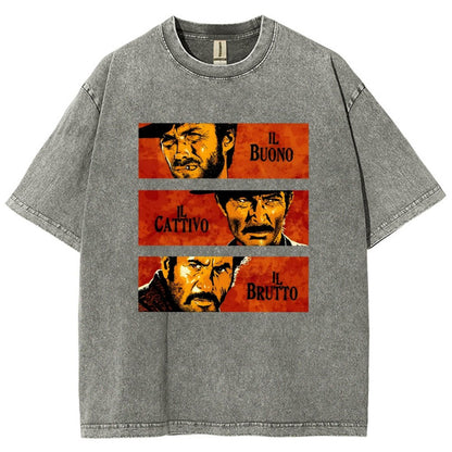 Il Buono  Il Brutto  Il Cattivo Vintage Distressed T-shirt