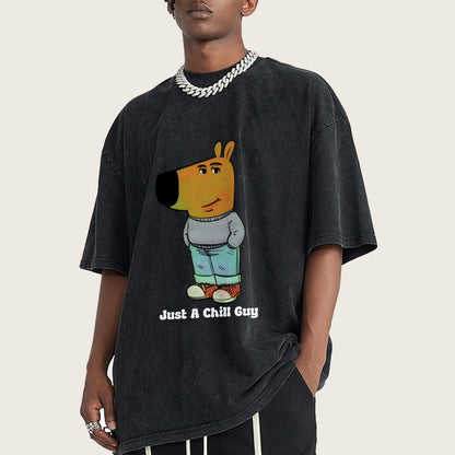 I'm Just A Chill Guy Vintage Distressed T-shirt