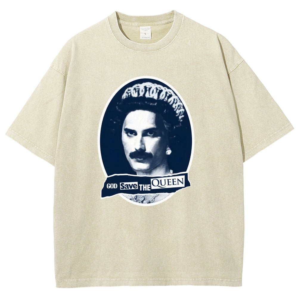 God Save The Queen Vintage Distressed T-shirt