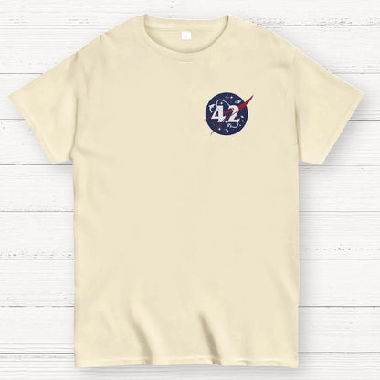 42 Life Universe and Everything Front And Back Printing Geek T-Shirt