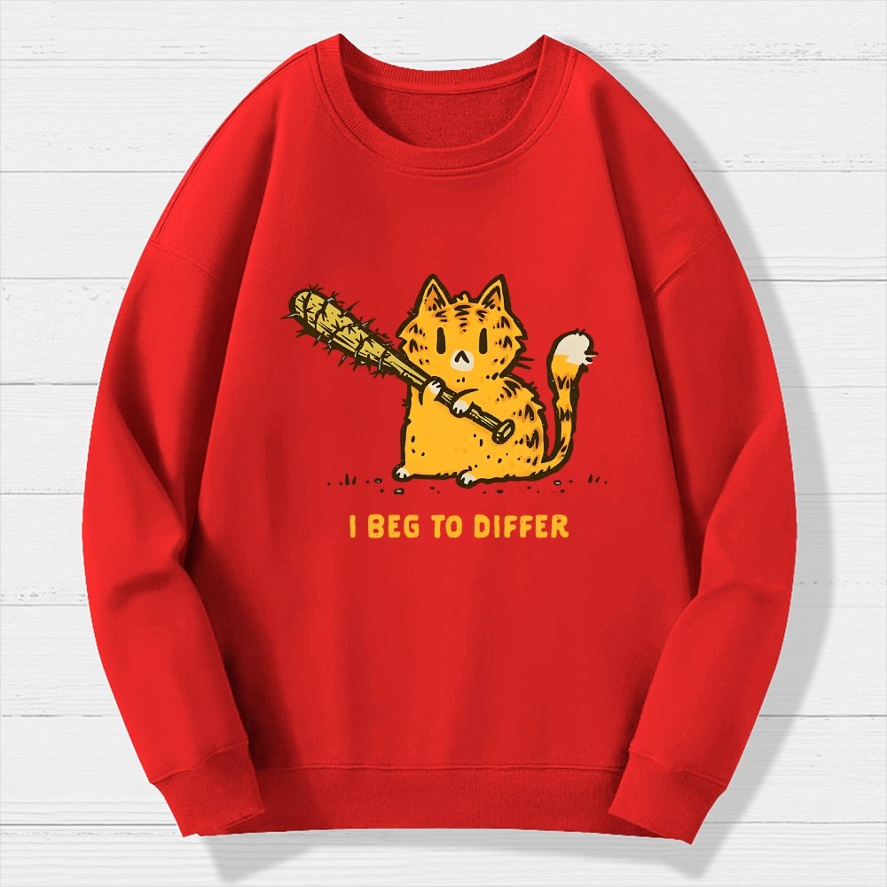 Beg To Differ Geek Cotton Sweatshirt