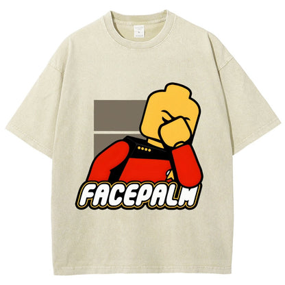 Facepalm Vintage Distressed T-shirt