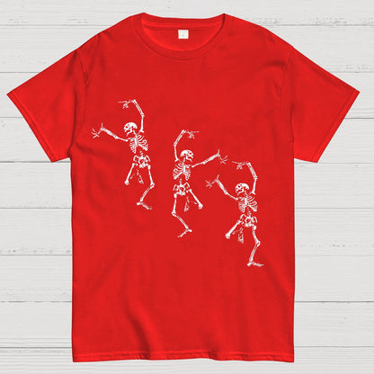 Skeleton Dancing Halloween Geeky T-Shirt