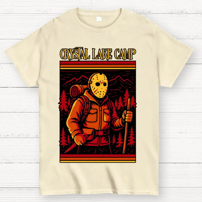 Retro Slasher Camping Halloween Unisex Geek T-Shirt