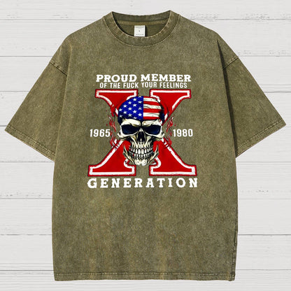 Generation X Vintage Distressed T-shirt