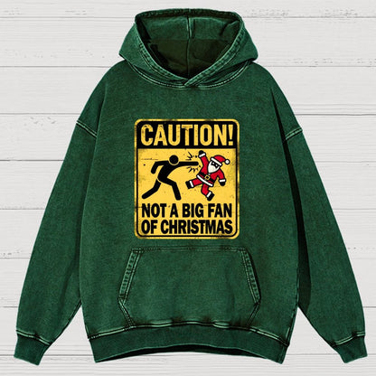 Christmas Caution Vintage Distressed Hoodie