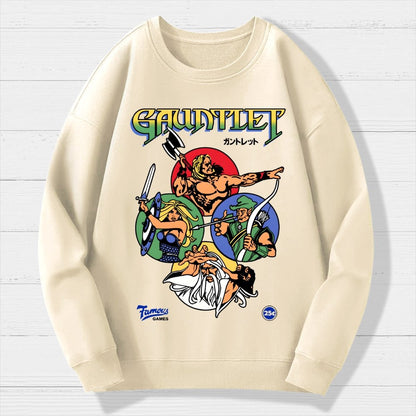 Gauntlet Retro Vintage Arcade Gaming Geek Cotton Sweatshirt