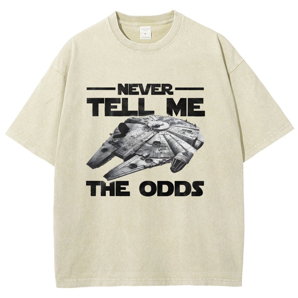 Never tell me the odds Vintage Distressed T-shirt