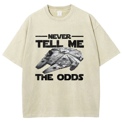 Never tell me the odds Vintage Distressed T-shirt