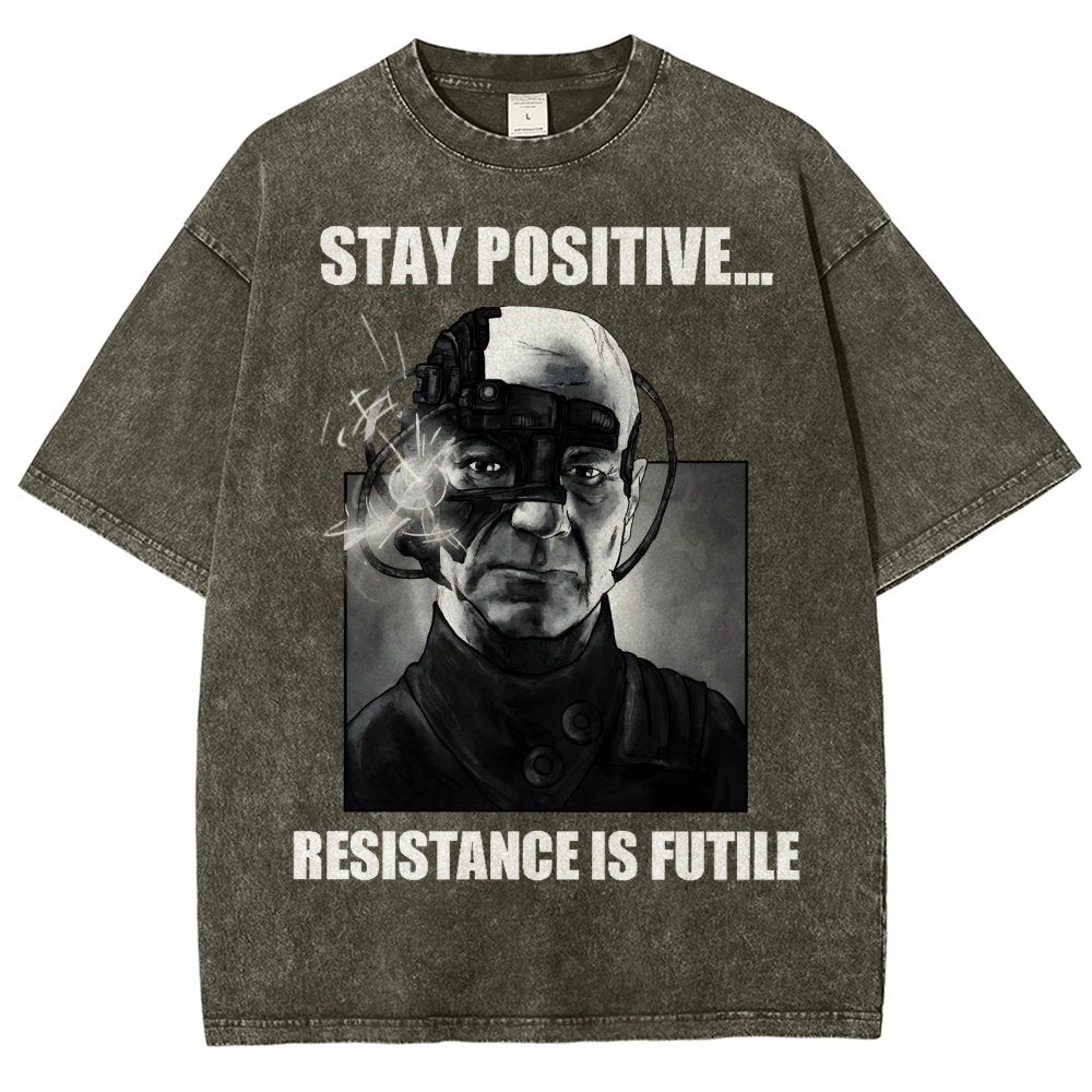 Stay positive... Persistence is key Vintage Distressed T-shirt