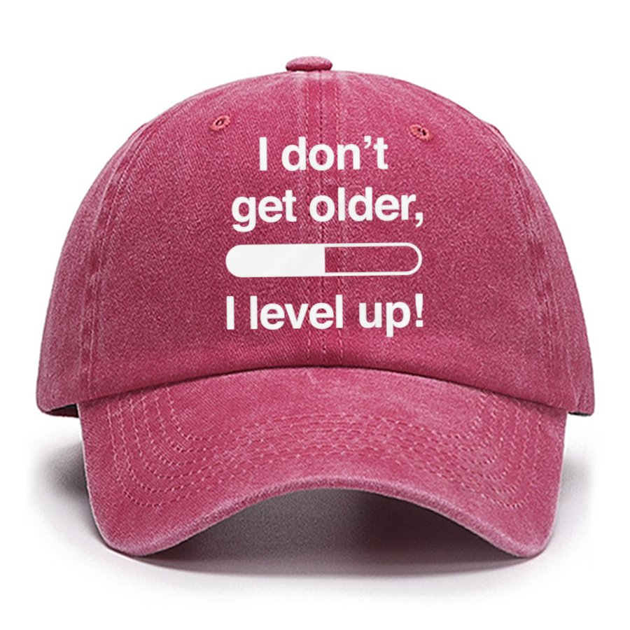 I Don't Get Older I Level Up - Funny Gamer Cotton Hat