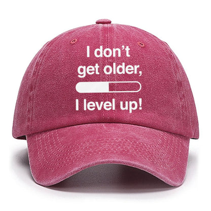I Don't Get Older I Level Up - Funny Gamer Cotton Hat