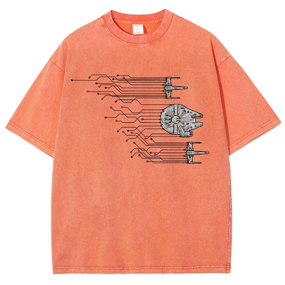 Microships – The Fastest Circuit in the Galaxy Vintage Distressed T-shirt