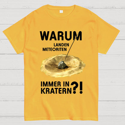 Meteoriten in Kratern Geek T-Shirt