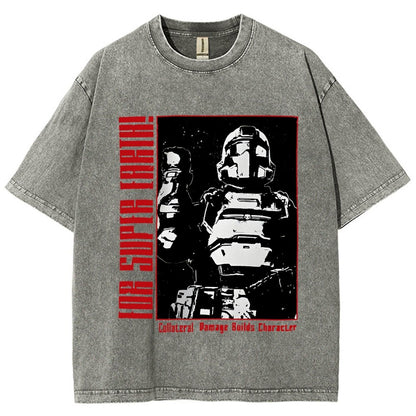 Tactical Star Soldier Vintage Distressed T-shirt