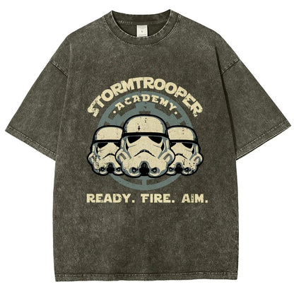 Ready. Fire. Aim. Vintage Distressed T-shirt