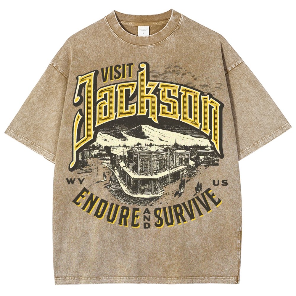 Visit Jackson Vintage Distressed T-shirt