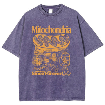 Mitochondria Vintage Science Vintage Distressed T-shirt