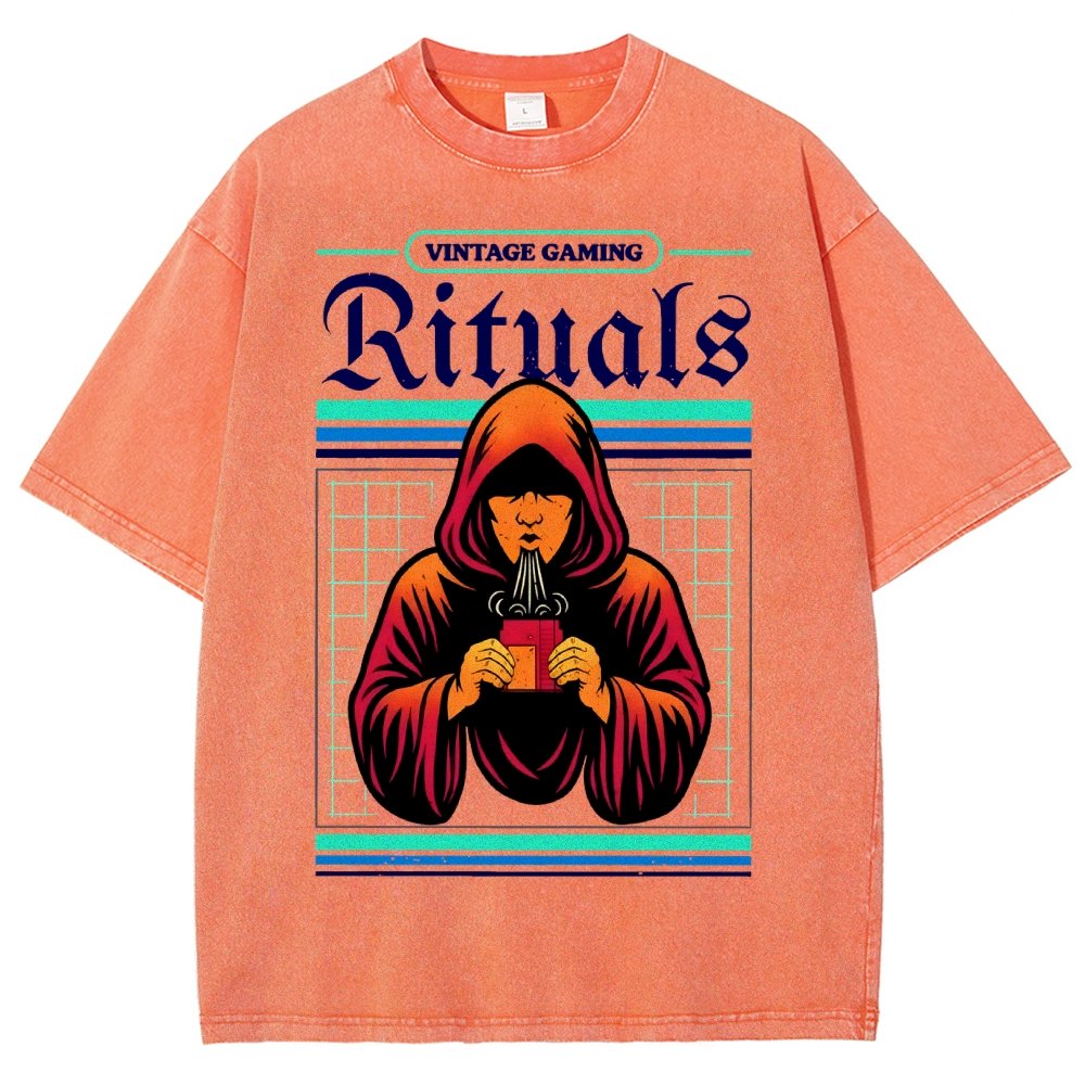 Vintage Gaming Rituals Buy Now Vintage Distressed T-shirt