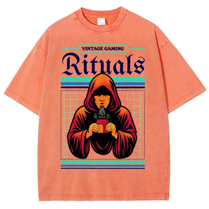 Vintage Gaming Rituals Buy Now Vintage Distressed T-shirt