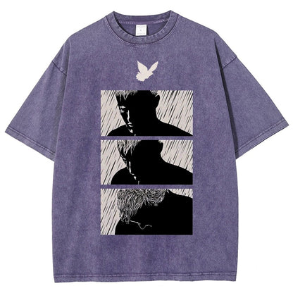 Ending White Vintage Distressed T-shirt