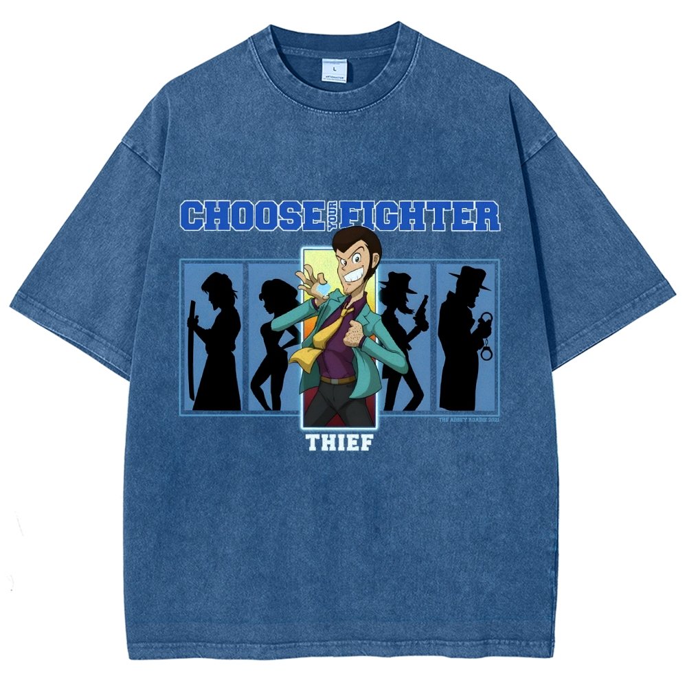 Choose Your Fighter Thief Vintage Distressed T-shirt