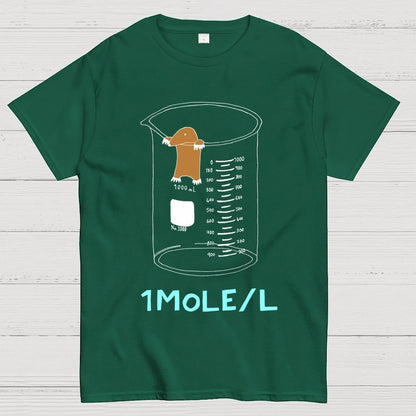 Ute One Mole Per Liter Chemistry Avogadros Day Geek T-Shirt