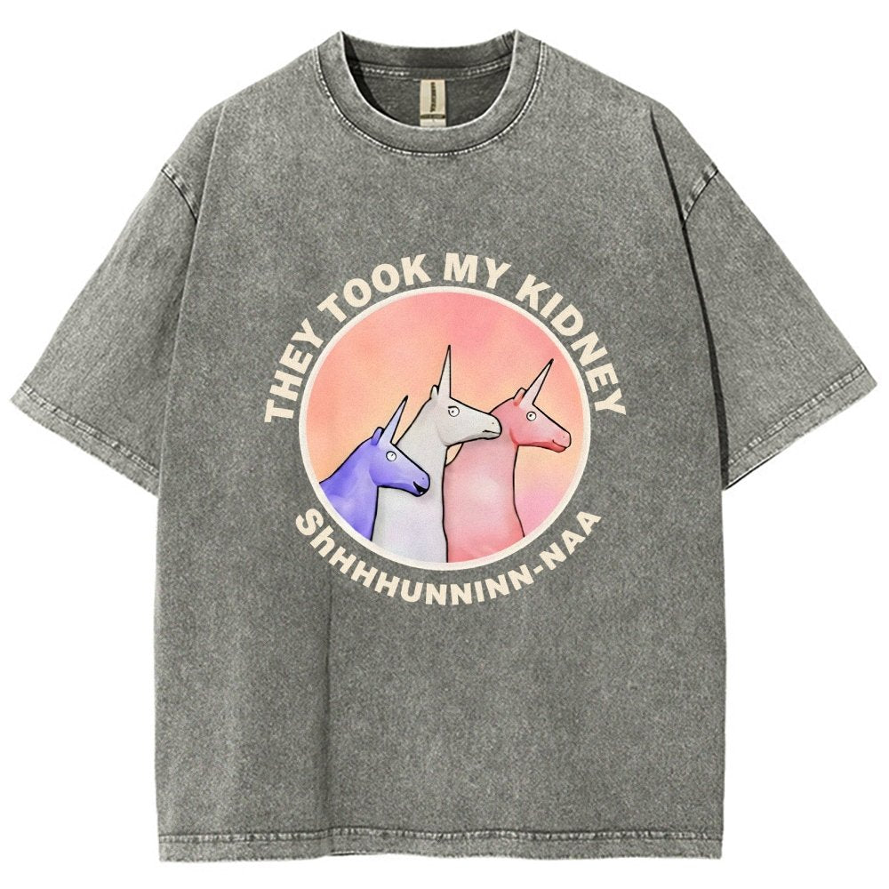 They Took My Kidney Vintage Distressed T-shirt