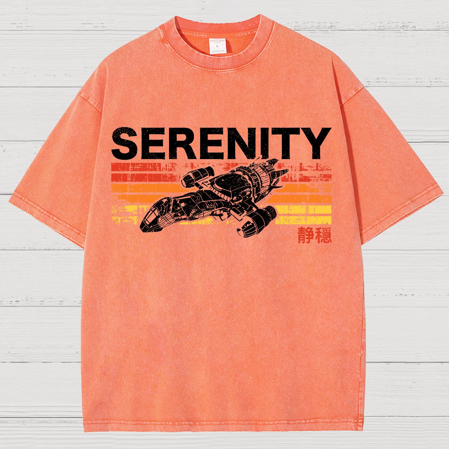 Retro Firefly Starship Vintage Distressed T-shirt