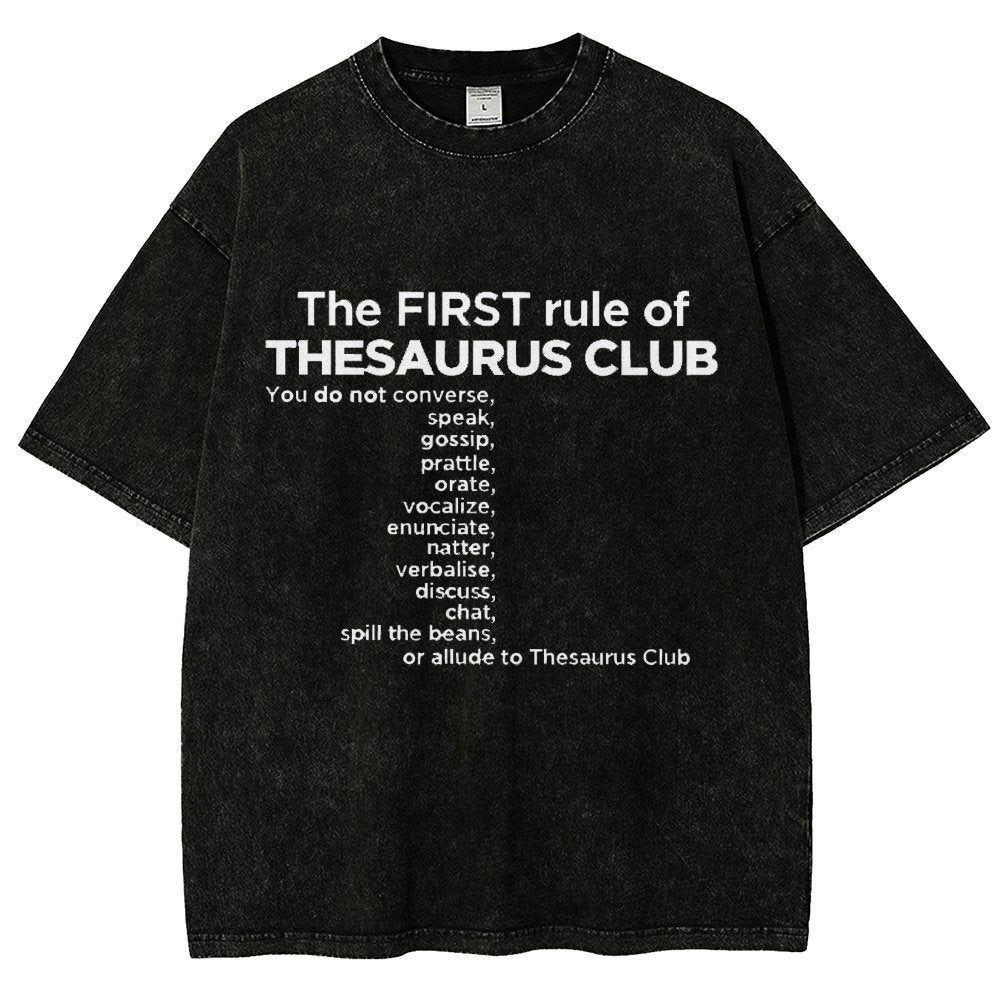 Thesaurus Club Confidential Vintage Distressed T-shirt