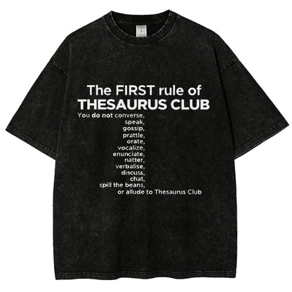 Thesaurus Club Confidential Vintage Distressed T-shirt