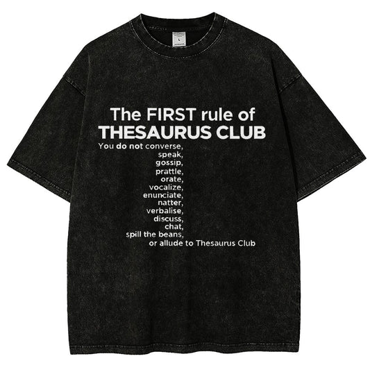 Thesaurus Club Confidential Vintage Distressed T-shirt