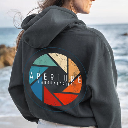 Aperture Printed Back Unisex Cotton Hoodie