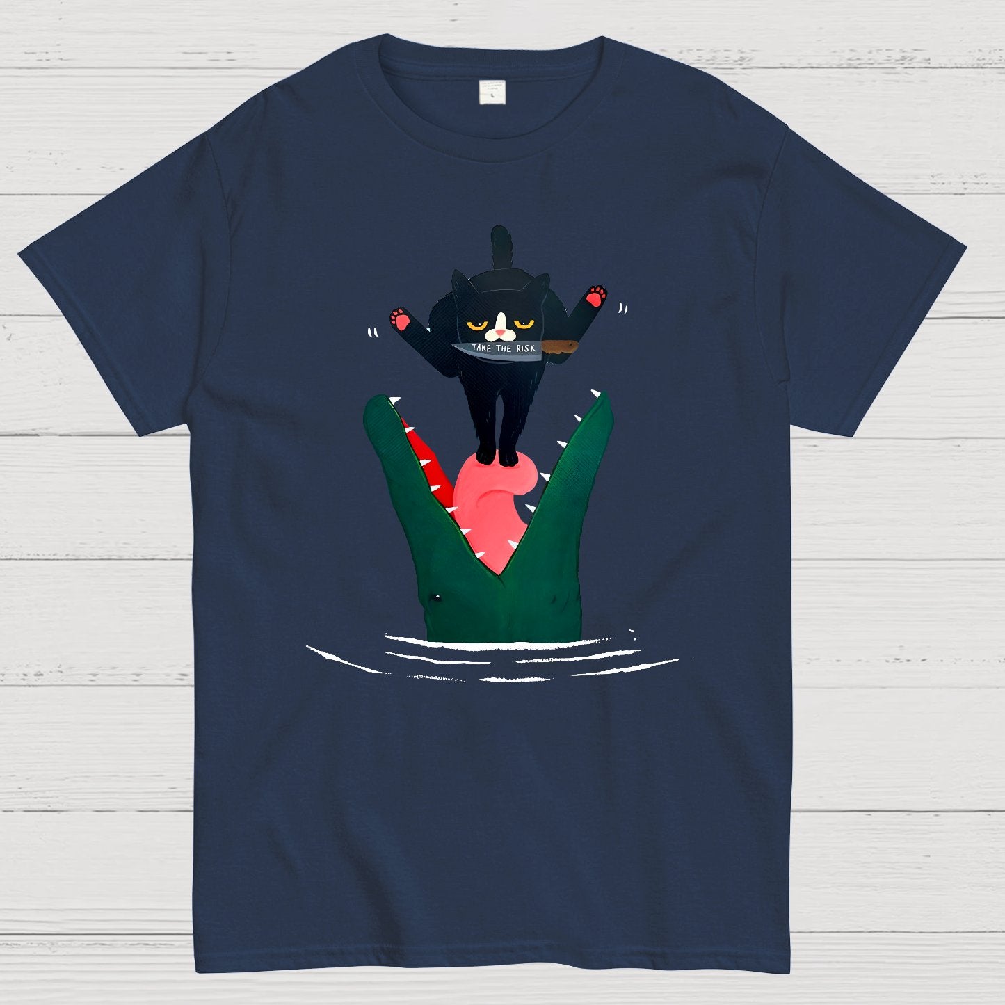 Funny Black Cat Geek T-Shirt