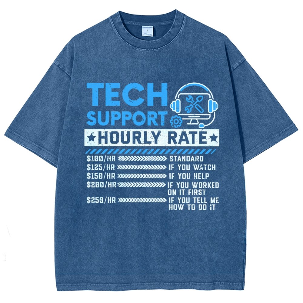 Tech Support Vintage Distressed T-shirt
