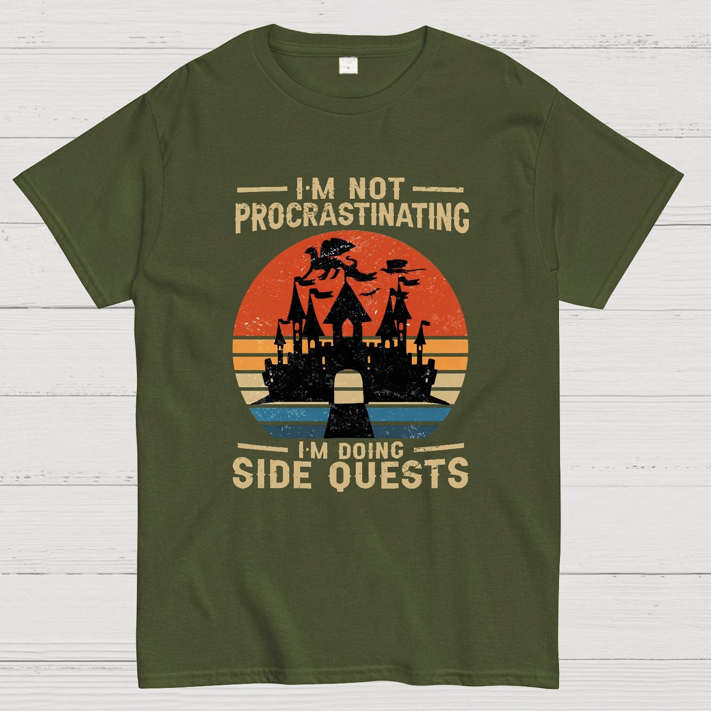 I'm Not Procrastinating I'm Doing Side Quests Geeky T-Shirt