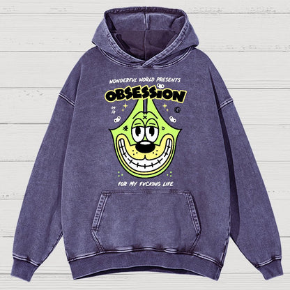 Obsession! Sarcasm Vintage Distressed Hoodie