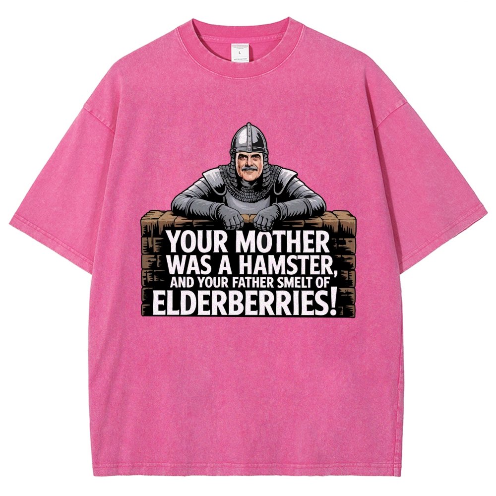 Your Mother Was A Hamster And Your Father Smelt Of Elderberries Vintage Distressed T-shirt