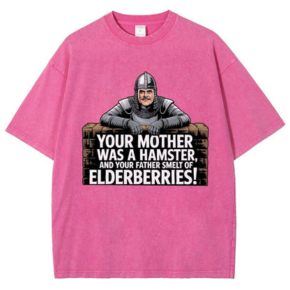Your Mother Was A Hamster And Your Father Smelt Of Elderberries Vintage Distressed T-shirt