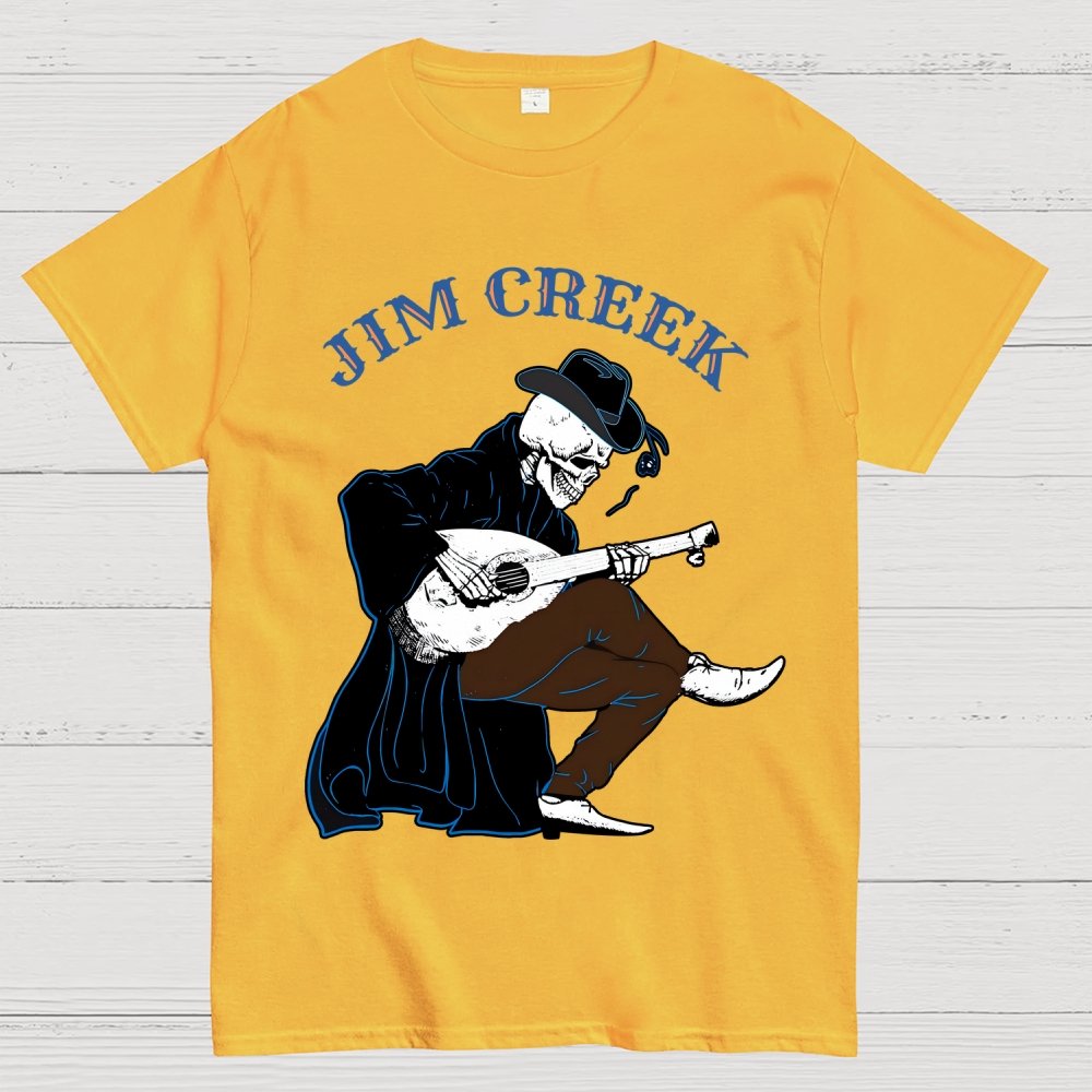 Jim Creek, Skeleton Play Guitar Unisex Geek T-Shirt