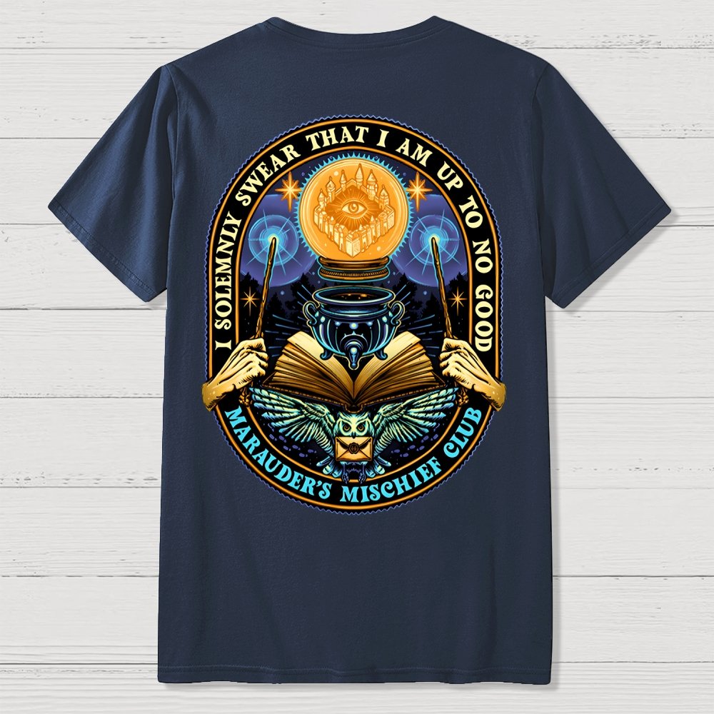 Mischief Club Front And Back Printing Geek T-Shirt