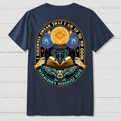 Mischief Club Front And Back Printing Geek T-Shirt