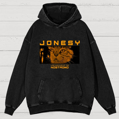 Jonesy Nostrocat Space Survivor Vintage Distressed Hoodie