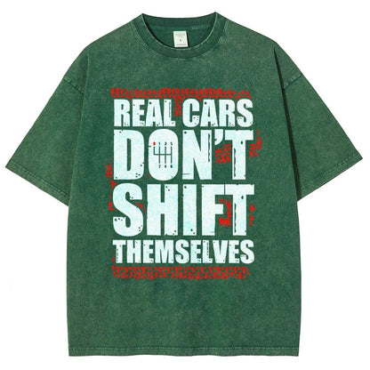 Manual Transmission Gearhead Vintage Distressed T-shirt